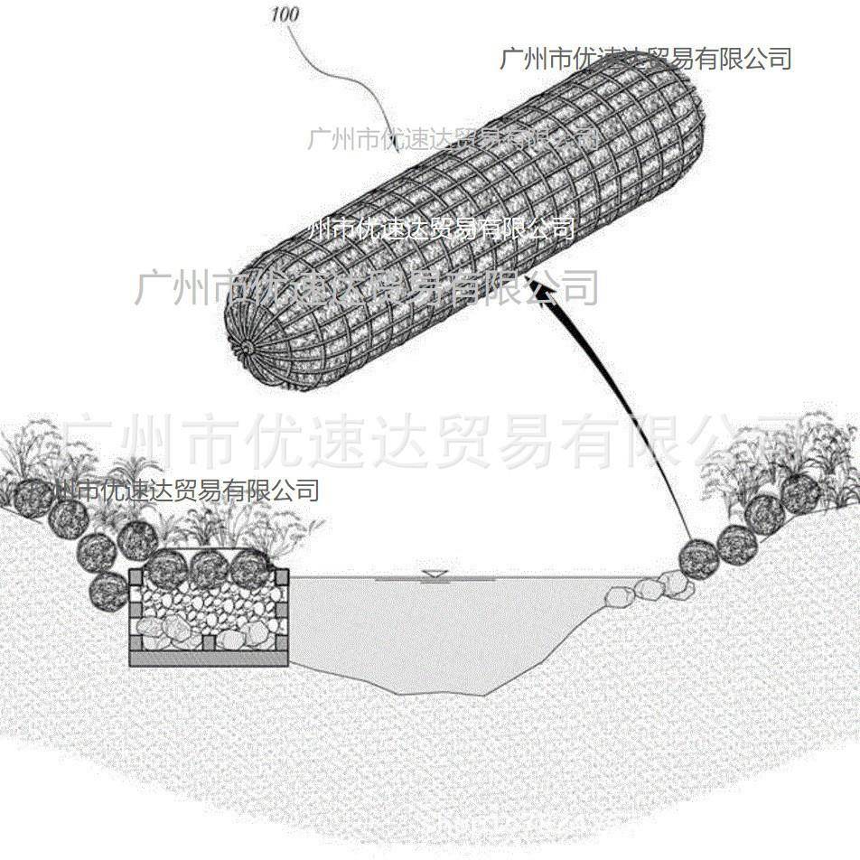 水生态冶理生物浮岛污水处理水生植物卷棒河提植物辊网绳椰棕卷
