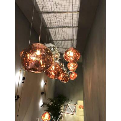 后现代TOM DIXON 熔岩吊灯北欧餐厅不规则设计师异形创意个性吊灯
