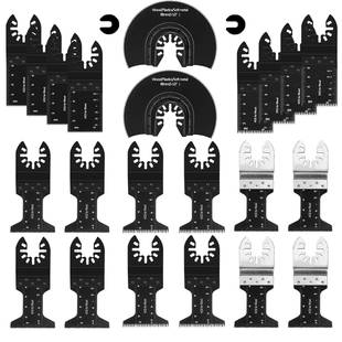 亚马逊跨境热销24件万用宝锯片套装 oscillating saw blades