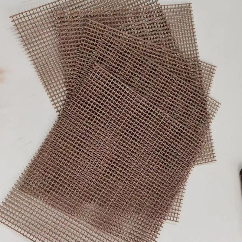 特氟龙千层架烤箱微波铺垫隔热防漏耐高温烤盘网格片透气输送带