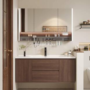 168-55浴室柜陶瓷一体盆75/85/95/105/115卫生间洗手脸盆柜组合