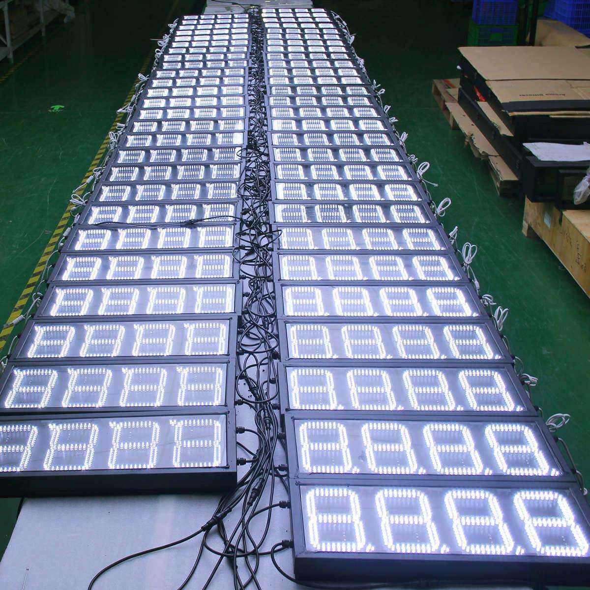 江苏南京油价屏8寸户外LED油价牌中石化中海油加油站油价牌