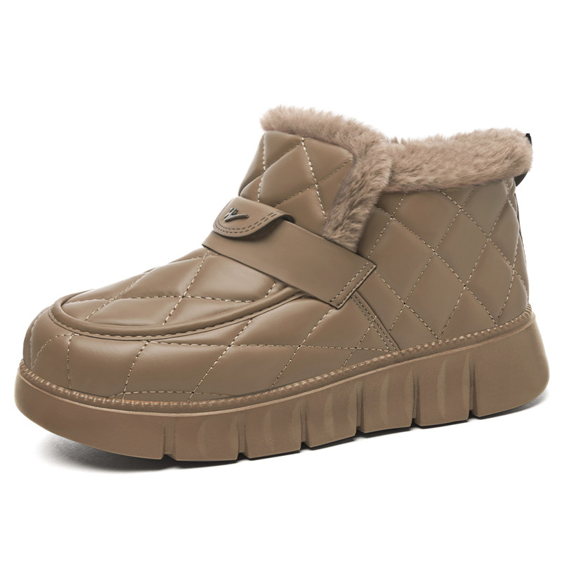 双星新款棉鞋女冬季加绒保暖休闲防滑一脚蹬雪地靴防水加厚棉靴,女鞋,棉鞋,淘宝优惠券,粉丝福利购,淘宝优惠卷