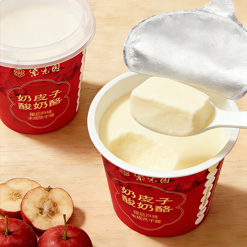 紫光园奶皮子酸奶旗舰店糖葫芦味100g特色零食牛奶酪乳制品老字号