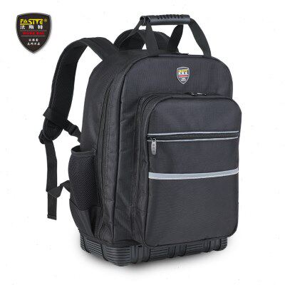 法斯特双肩工具包加厚耐磨结实耐用帆布多功能大容量电梯维修背包