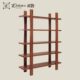 实木装 饰架新中式 置物架多层现代简约架子胡桃木架展示架现代隔断