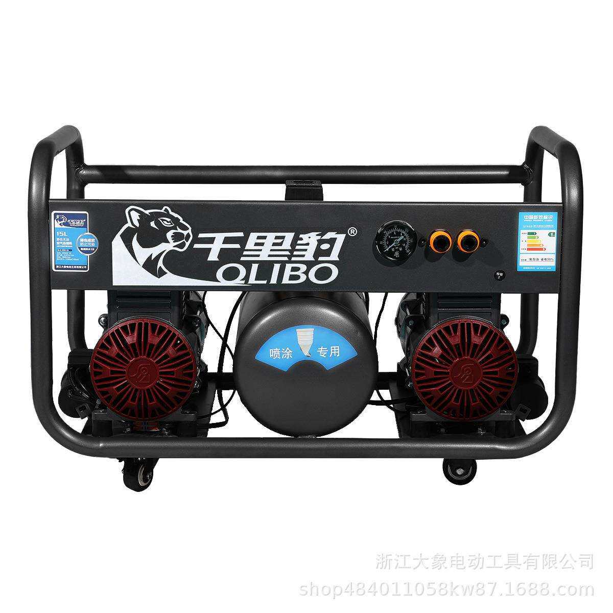DX16-02A 1680W ×2 -10L 气泵无油静音小型工业级带轮便携大功
