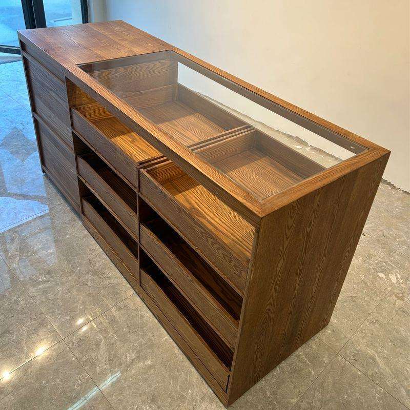 服装店中岛桌展示台边柜收纳柜烤漆装饰柜摆件展台陈列展示桌展示