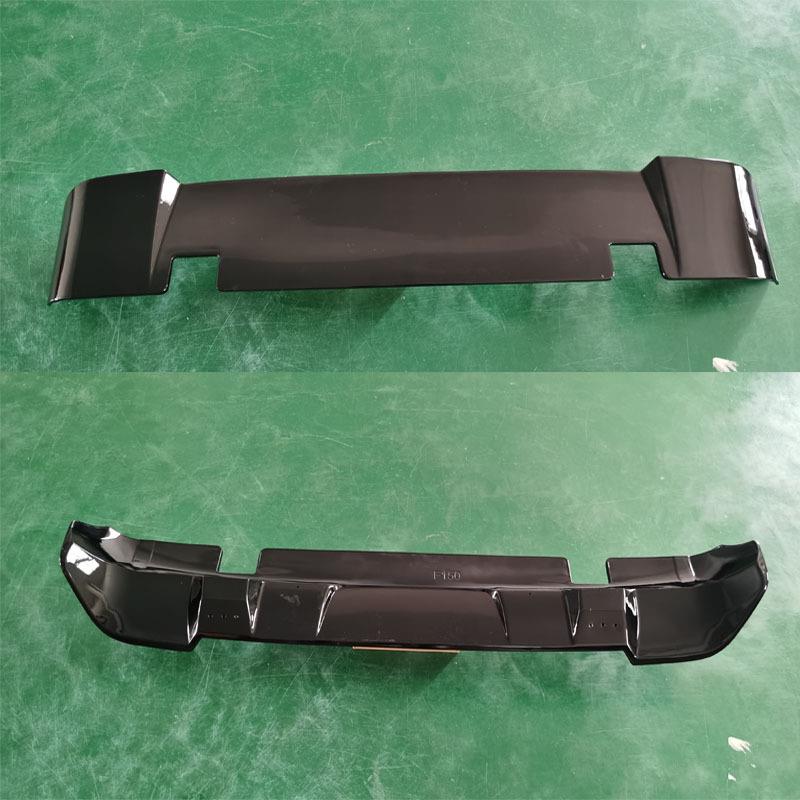 适用21-24款福特猛禽F150尾翼运动碳纤纹车顶翼ABS粘贴装饰定风翼