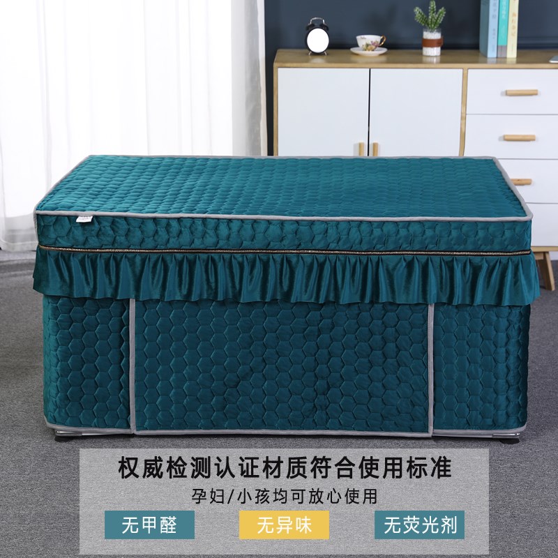 冬季加厚长方形电炉茶套桌布罩子新款电烤炉烤火桌几加绒暖炉罩子