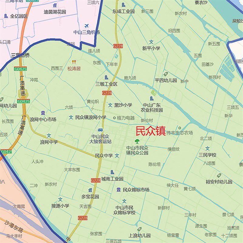 202公新款中山市地图贴图办饰室挂图高清防水墙壁贴超大装2画定制