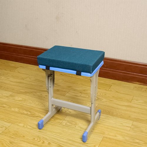 学生坐垫教室简约椅垫纯色高弹海绵长方形乳胶芯可拆洗防滑底