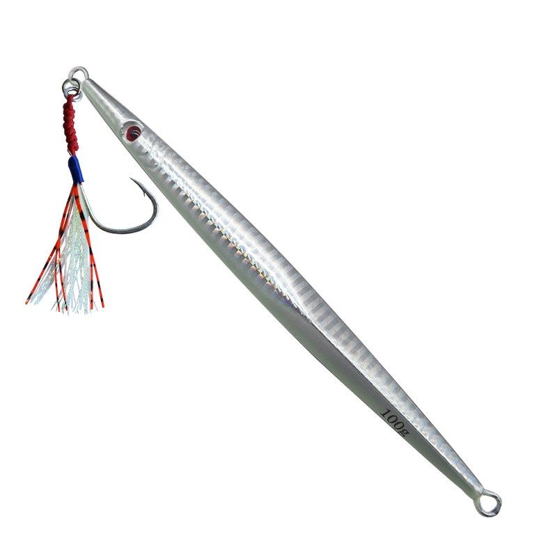 鲅鱼速沉铁板5条装60g-400g夜光铁板亮片单钩路亚饵马鲛刀鱼鲈鱼