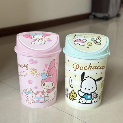 垃圾桶女童卧室卡通可爱少女心家用床边书桌高颜值宿舍女生公主风