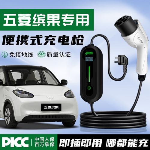 适用于五菱缤果充电枪桩器家用随车充新能源汽车用品配件7kw