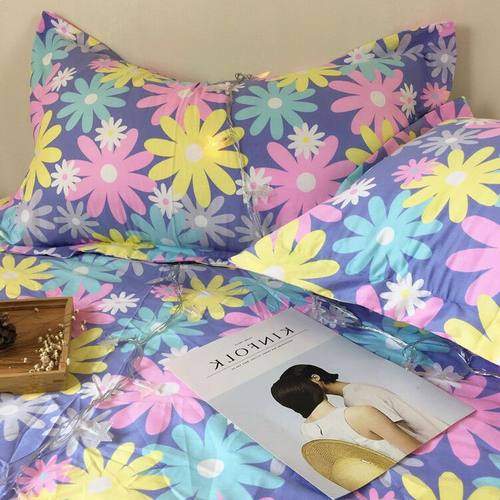 纯棉斜纹床单单件清新小雏菊全棉被单学生宿舍单人被罩1.5/1.8/2m