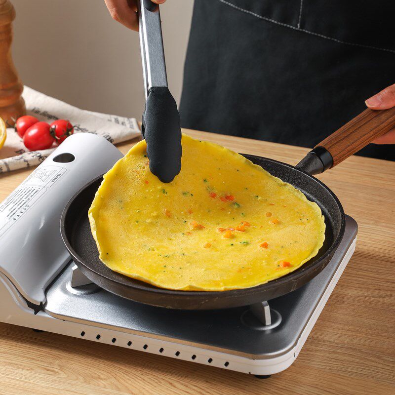 川岛屋铸铁平底锅不粘锅家用无涂层牛排煎锅早餐煎鸡蛋烙饼专用锅