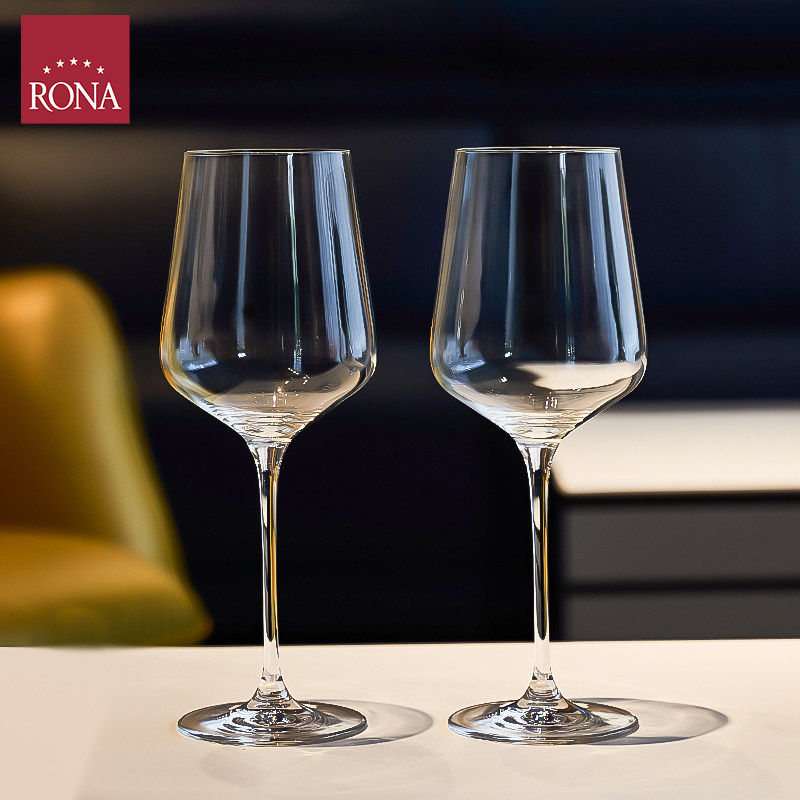 进口RONA红酒杯家用水晶玻璃香槟杯高脚杯红白葡萄酒波尔多杯套装