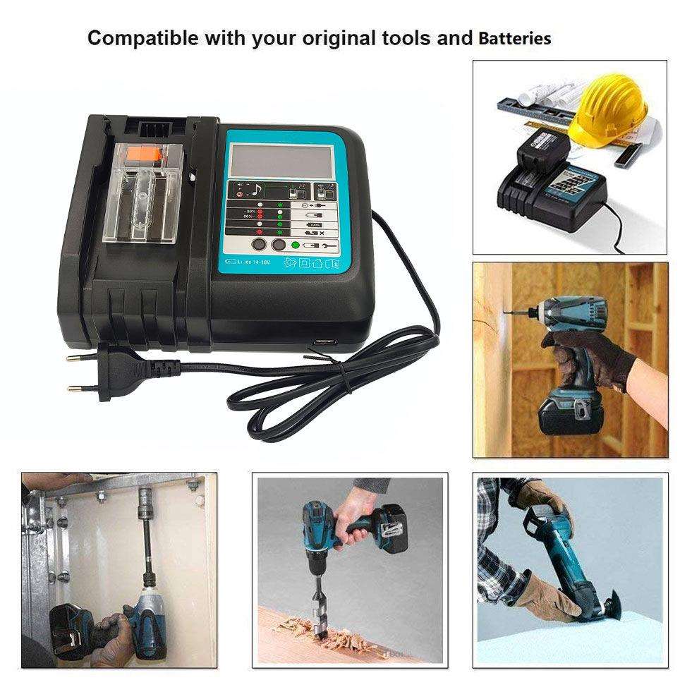 适用MAKITDC18RC充电器14.4V~18V木田电池充电器木田DC 18RC跨境