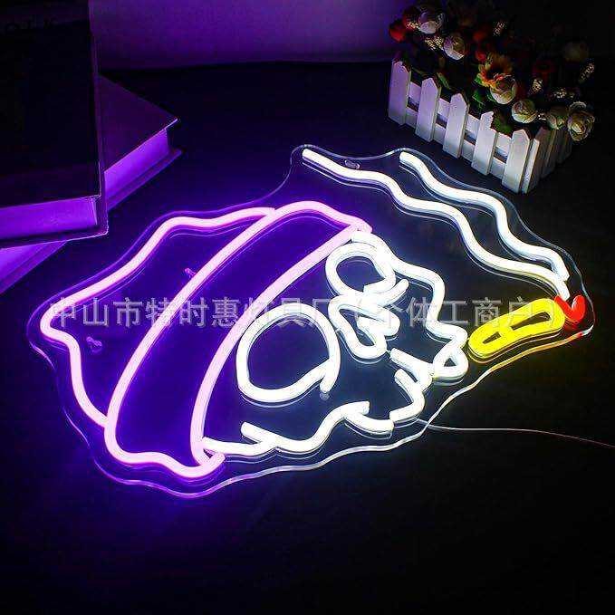 跨境万圣节系列LED霓虹发光灯牌南瓜灯图案装饰灯圣诞节日氛围灯