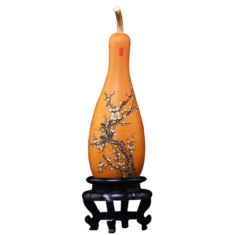 葫芦艺玄品文玩手把件术关摆件精品烫形龙头吕学汀墨刻异烙画雕刻