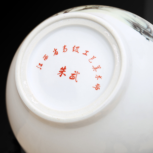 景店镇艺瓷花瓶博古架摆设客厅插花摆件富贵延年酒德装饰工陶品