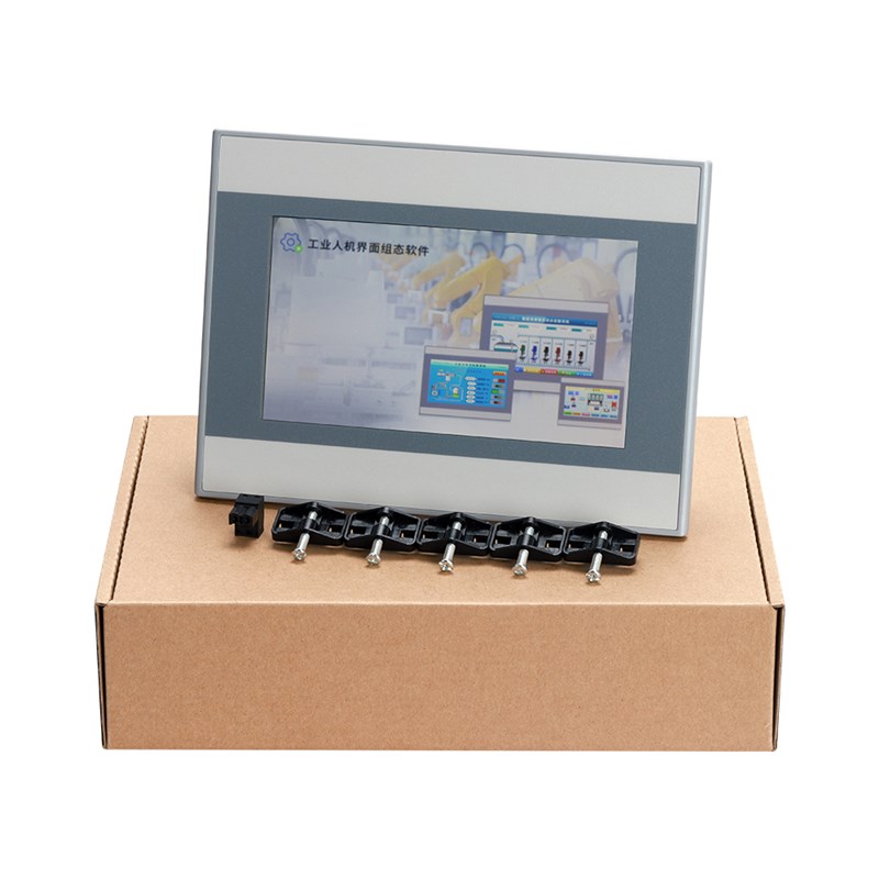 触摸屏PLC 4.4寸/7寸10寸显示屏 兼容威纶通台达显控触摸
