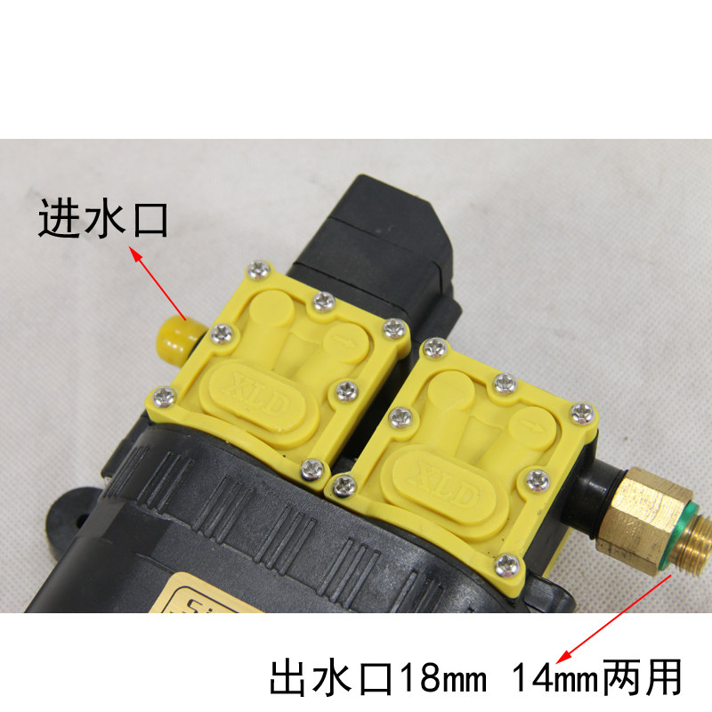 智能停机12V双核动力水泵农用电动喷雾器双泵高压 100米打药洗车