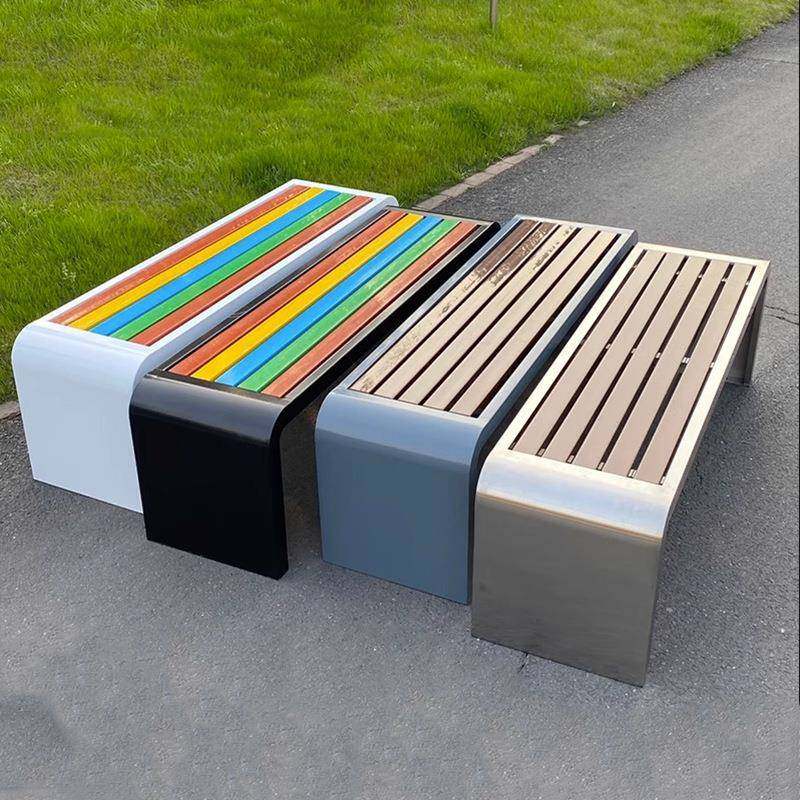 公园椅U型户外长椅铁艺耐用塑木凳子商场公共座椅休闲户外休闲,商业/办公家具,公共椅,淘宝优惠券,粉丝福利购,淘宝优惠卷