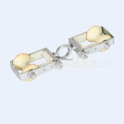 电力施工上下轮换线铝轮尼龙轮滑车旧线换新线滑轮双轮换线滑车