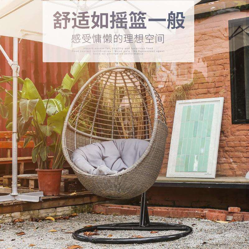 精藤家居懒人吊椅藤编吊篮民宿户外高端吊篮设计师吊椅厂家直销