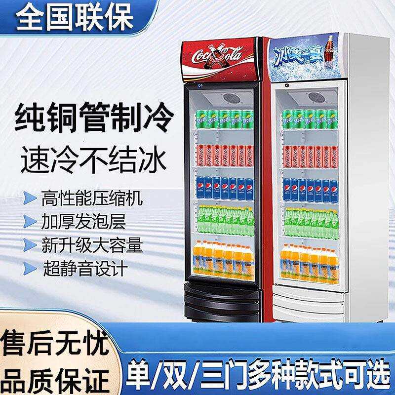 啤酒柜冷藏展示柜立式商用冰箱单门保鲜柜饭店超市冷柜双门饮料