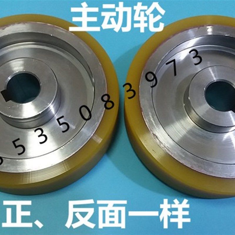 两翼旋转门滑轮副轮胶轮从动轮kbb主驱动轮子轮主传动轮承重辅轮