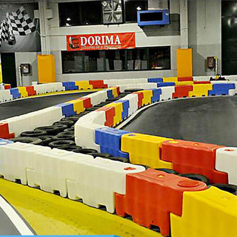 游乐场卡丁车水马赛道护栏围挡滚塑一体室内户外防撞漂移围栏