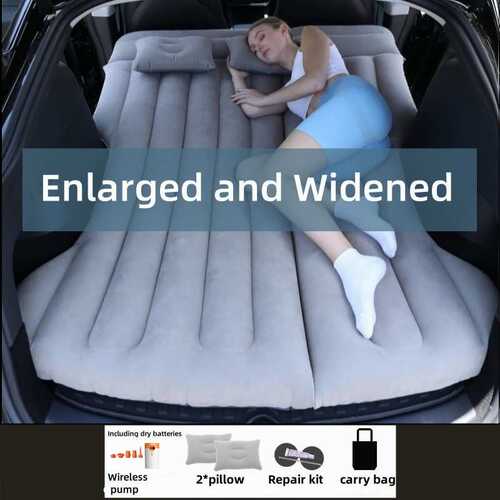 Car Air Mattress Thickened Flocking Travel Camping bed,SUV