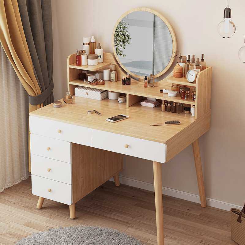 轻奢梳妆台卧室现代简约小户型网红ins风斗柜收纳柜一体化妆桌镜,3C数码配件,摄像机配件,淘宝优惠券,粉丝福利购,淘宝优惠卷