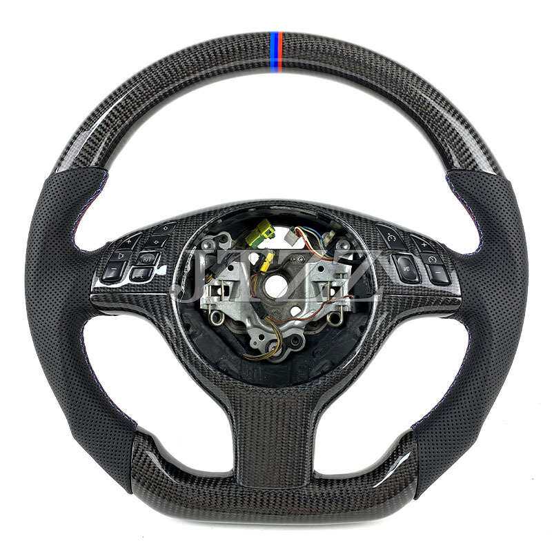 适用于宝马E46 M3升级改装运动型碳纤维方向盘