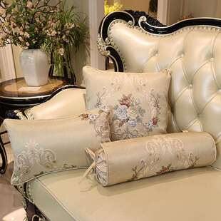 欧式沙发抱枕靠垫办公室高档奢华家用客厅美式床头靠背套腰枕含芯