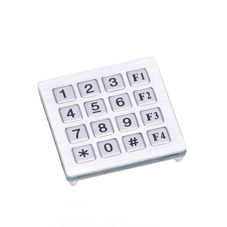 工业刻字金属键盘嵌入式自助终端键盘防水防尘防撬门禁密码键盘