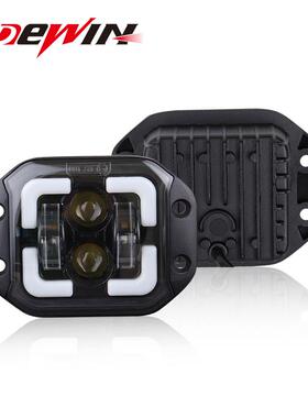 跨境4寸牧马人汽车led工作灯嵌入式前杠大灯越野车转向灯改装车灯