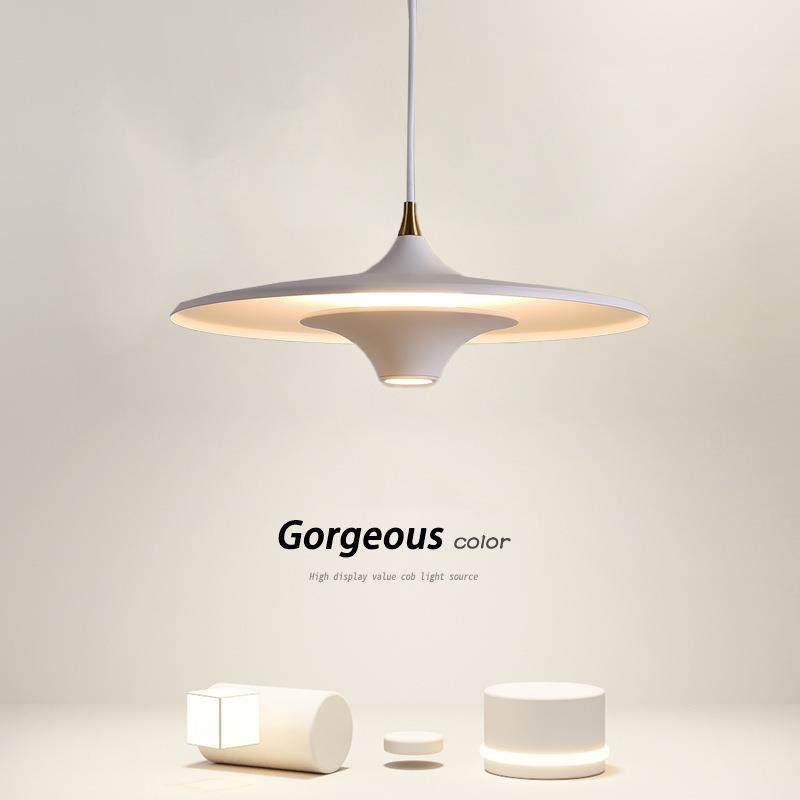 北欧简约餐厅饭桌吧台书桌飞碟吊灯后现代个性样板房卧室床头灯具,家装灯饰光源,智能吊灯,淘宝优惠券,粉丝福利购,淘宝优惠卷