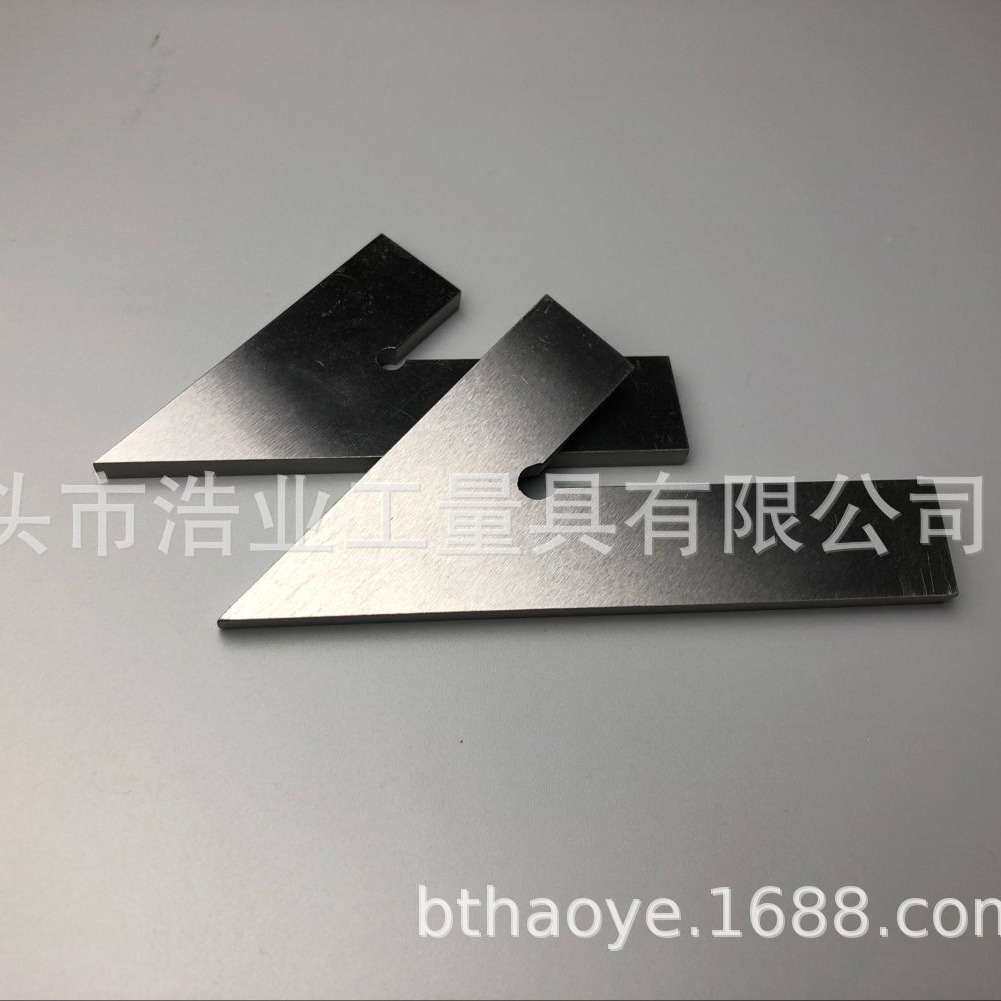 平口45度角尺 150x100 20宽 5mm厚 测量面手工研磨 DIN875/2标准