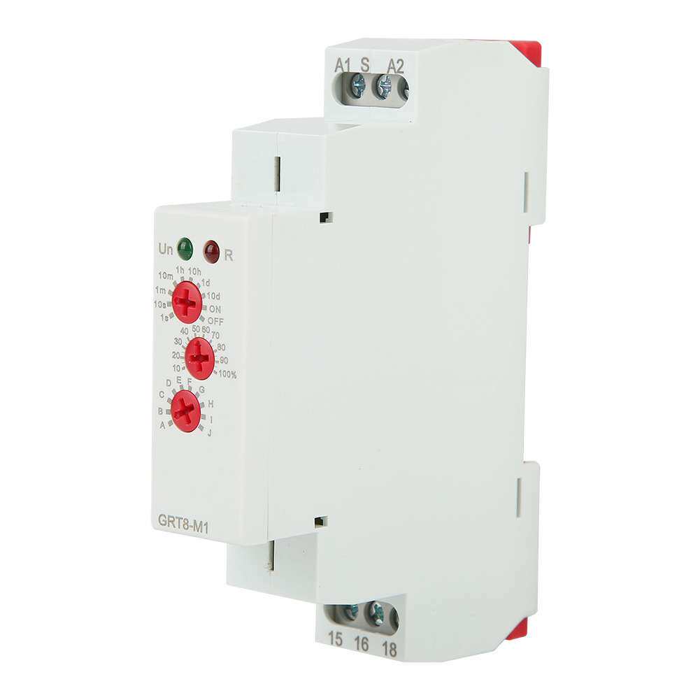 GRT8-M1导轨式安装小型功能时间继电器 AC/DC12V~240V(1个)