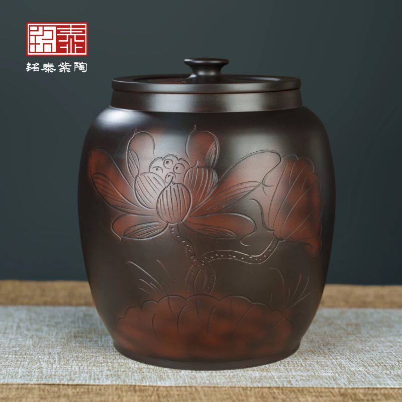 水缸陶瓷水桶家用储水用带盖老式过滤纯净水桶茶台泡茶抽水茶水桶