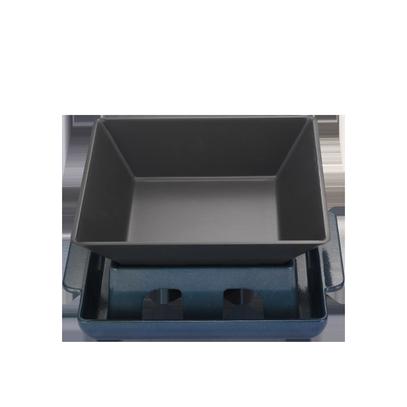 商用烤鱼盘一品方盘酒精炉干锅小火锅铝制家用创意时尚餐厅厨具