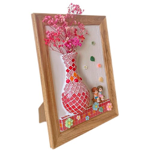 手工diy马赛克制作立体装饰画材料包创意活动A4相框挂画摆台粘贴