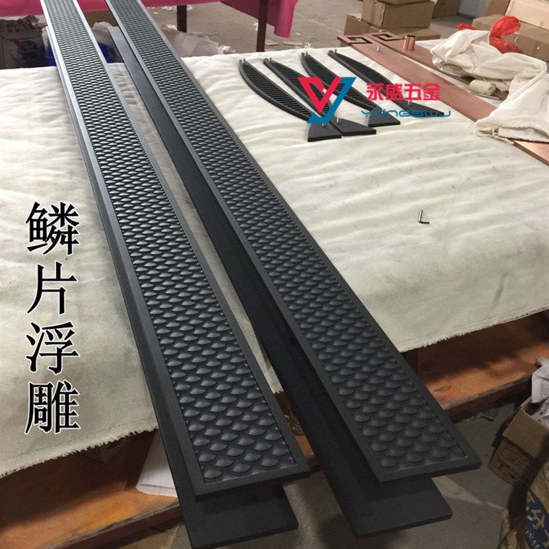 酒片大门拉手 推拉玻璃 把手 黑色门鳞店拉手定制
