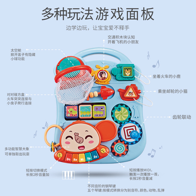 宝宝学步车婴路儿童手翻车防o型腿多功能防侧推学走幼助步玩具车2