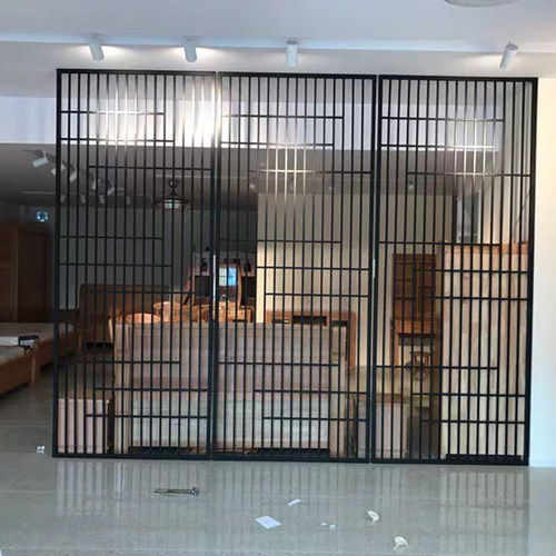 铁艺屏风隔断镂空菱形铁丝网格办公室火锅店餐厅酒吧工业吊顶装饰