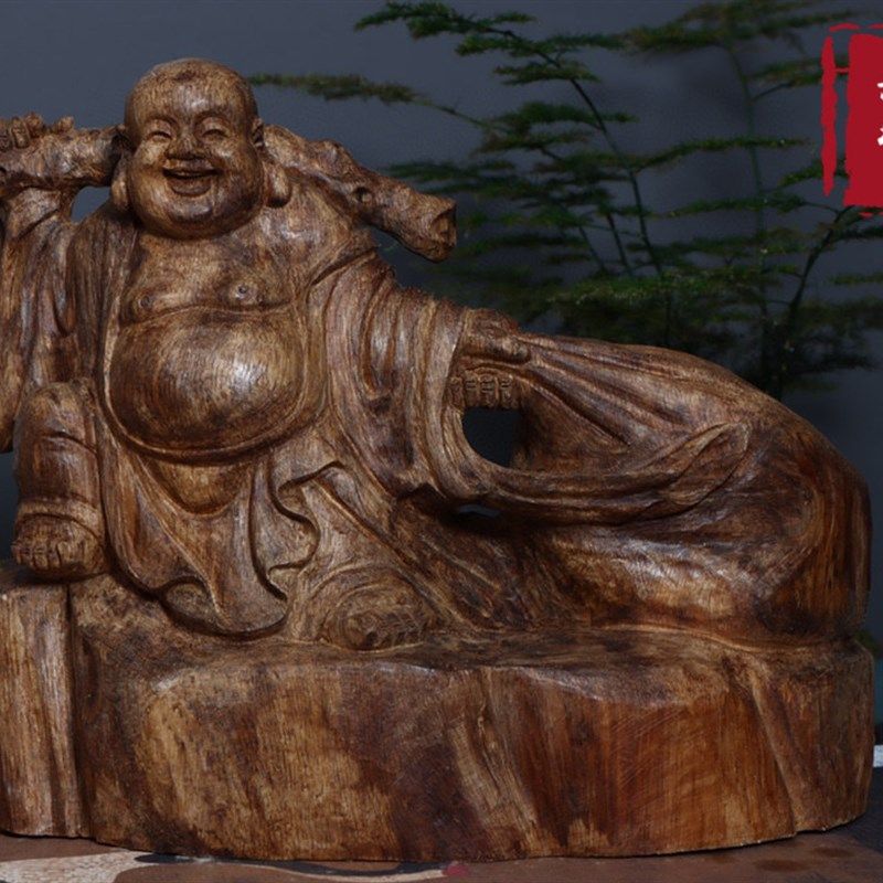 印尼马拉ok沉香木雕工艺品摆件艺术收藏品家居办公室公司摆件